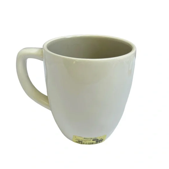 Rae Dunn TEA Mug White Gray Letters and Interior Dimples NWT 2017 OG - Picture 6 of 13